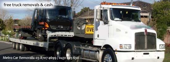 Cash for Vans, Trucks, Utes with free removals Commercial truck buyers Melbourne